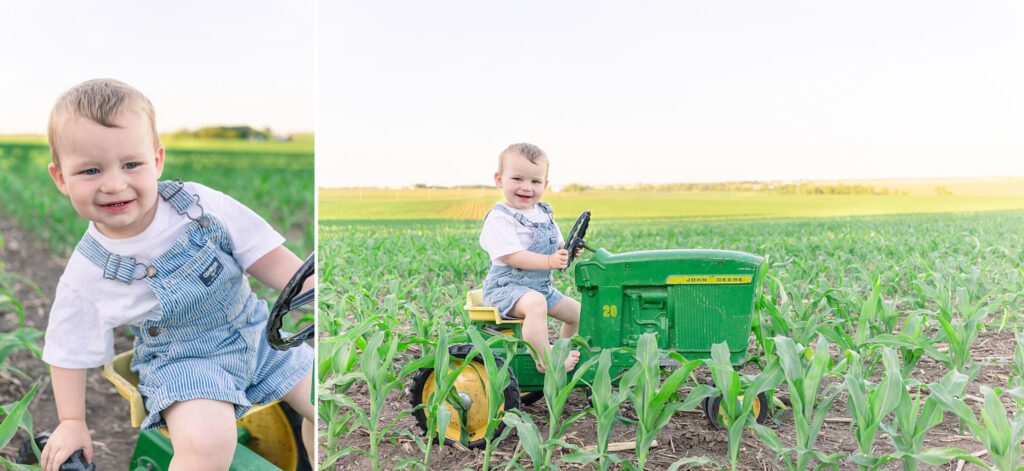 Warren's spring 2021 antique pedal tractor photo session