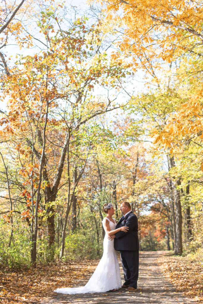 Fall Wedding at Kilbuck Creek, Monroe Center, Illinois